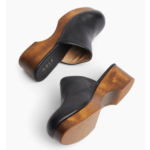 Able Alyssa Clog Mule Black Size 9 - Picture 12 of 12